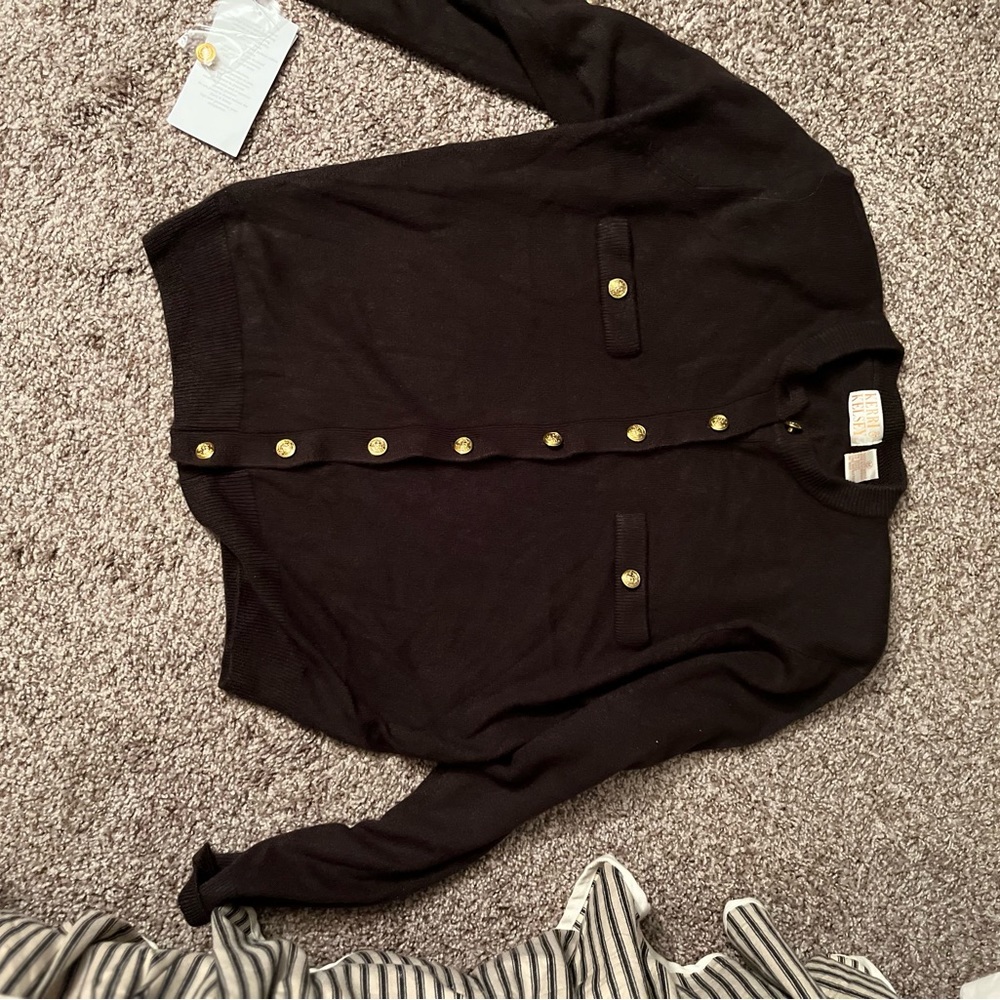 Dark Brown women’s jacket cardigan perfect condition new with tags